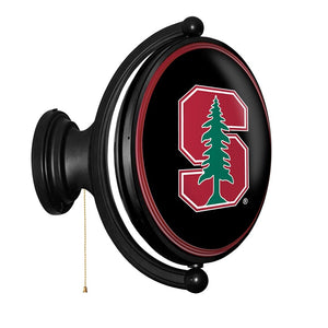 Stanford Cardinal: Original Oval Rotating Lighted Wall Sign - The Fan-Brand