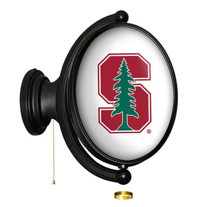 Stanford Cardinal: Original Oval Rotating Lighted Wall Sign - The Fan-Brand