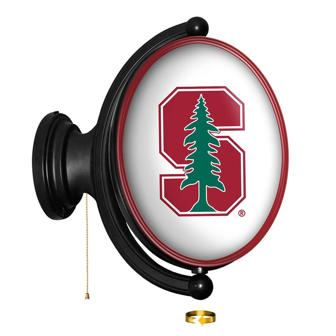 Stanford Cardinal: Original Oval Rotating Lighted Wall Sign - The Fan-Brand