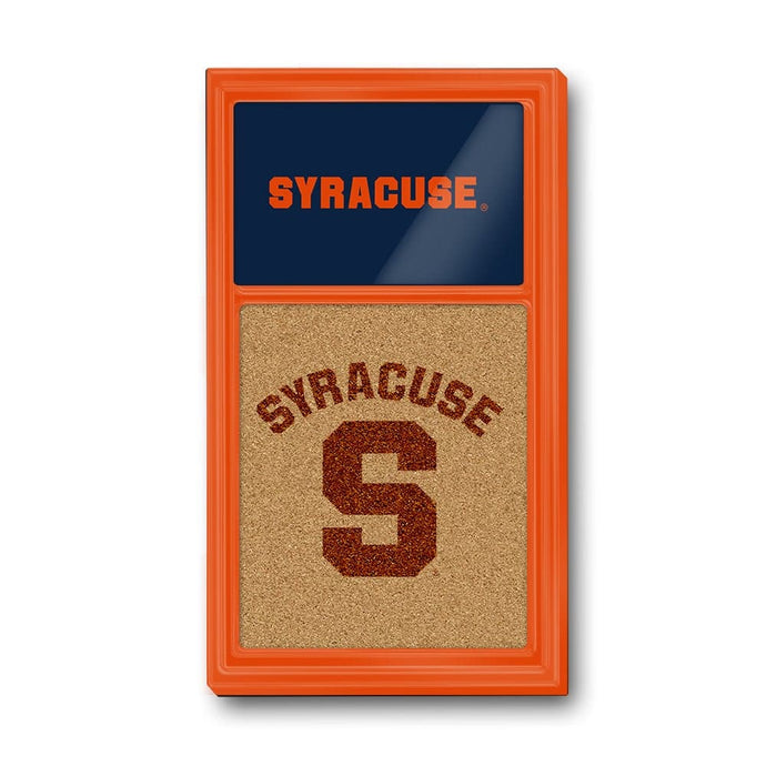 Syracuse Orange: Dual Logos - Cork Note Board - The Fan-Brand