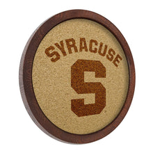 Load image into Gallery viewer, Syracuse Orange: Logo - &quot;Faux&quot; Barrel Framed Cork Board - The Fan-Brand