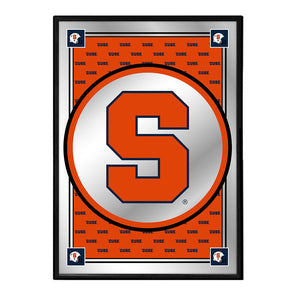 Syracuse Orange: Team Spirit, Logo - Framed Mirrored Wall Sign - The Fan-Brand