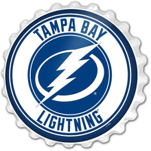 Load image into Gallery viewer, Tampa Bay Lightning: Bottle Cap Wall Sign - The Fan-Brand