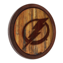 Load image into Gallery viewer, Tampa Bay Lightning: Branded &quot;Faux&quot; Barrel Top Sign - The Fan-Brand