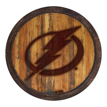 Load image into Gallery viewer, Tampa Bay Lightning: Branded &quot;Faux&quot; Barrel Top Sign - The Fan-Brand