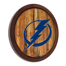 Load image into Gallery viewer, Tampa Bay Lightning: &quot;Faux&quot; Barrel Top Sign - The Fan-Brand