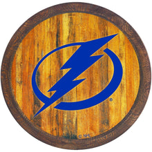 Load image into Gallery viewer, Tampa Bay Lightning: &quot;Faux&quot; Barrel Top Sign - The Fan-Brand