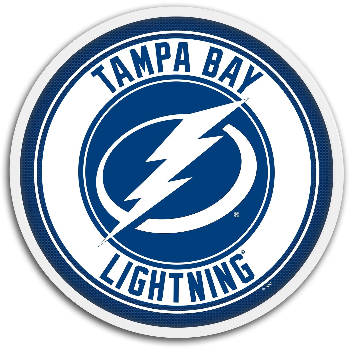 Tampa Bay Lightning: Modern Disc Wall Sign - The Fan-Brand