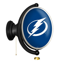Load image into Gallery viewer, Tampa Bay Lightning: Original Oval Rotating Lighted Wall Sign - The Fan-Brand