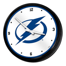 Load image into Gallery viewer, Tampa Bay Lightning: Retro Lighted Wall Clock - The Fan-Brand
