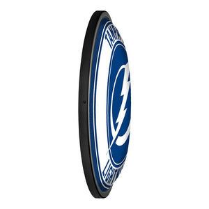 Tampa Bay Lightning: Round Slimline Lighted Wall Sign - The Fan-Brand