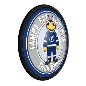 Tampa Bay Lightning: Thunderbug - Round Slimline Lighted Wall Sign - The Fan-Brand