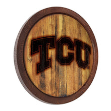 Load image into Gallery viewer, TCU Horned Frogs: Branded &quot;Faux&quot; Barrel Top Sign - The Fan-Brand