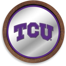 Load image into Gallery viewer, TCU Horned Frogs: &quot;Faux&quot; Barrel Top Mirrored Wall Sign - The Fan-Brand