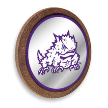 Load image into Gallery viewer, TCU Horned Frogs: Mascot - &quot;Faux&quot; Barrel Top Mirrored Wall Sign - The Fan-Brand