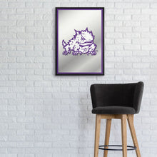 Load image into Gallery viewer, TCU Horned Frogs: Mascot - Framed Mirrored Wall Sign - The Fan-Brand