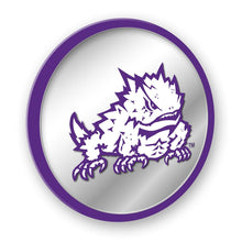 Load image into Gallery viewer, TCU Horned Frogs: Mascot - Modern Disc Mirrored Wall Sign - The Fan-Brand