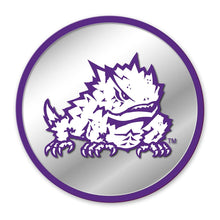 Load image into Gallery viewer, TCU Horned Frogs: Mascot - Modern Disc Mirrored Wall Sign - The Fan-Brand