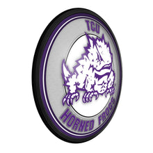Load image into Gallery viewer, TCU Horned Frogs: Mascot - Round Slimline Lighted Wall Sign - The Fan-Brand