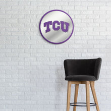 Load image into Gallery viewer, TCU Horned Frogs: Modern Disc Mirrored Wall Sign - The Fan-Brand