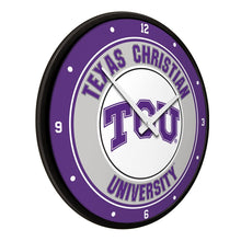 Load image into Gallery viewer, TCU Horned Frogs: Modern Disc Wall Clock - The Fan-Brand