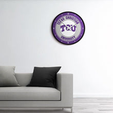 Load image into Gallery viewer, TCU Horned Frogs: Modern Disc Wall Clock - The Fan-Brand