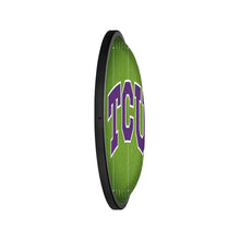 Load image into Gallery viewer, TCU Horned Frogs: On the 50 - Oval Slimline Lighted Wall Sign - The Fan-Brand