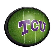 Load image into Gallery viewer, TCU Horned Frogs: On the 50 - Oval Slimline Lighted Wall Sign - The Fan-Brand