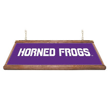 Load image into Gallery viewer, TCU Horned Frogs: Premium Wood Pool Table Light - The Fan-Brand