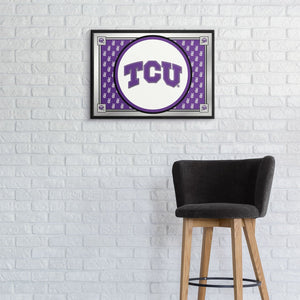 TCU Horned Frogs: Team Spirit - Framed Mirrored Wall Sign - The Fan-Brand