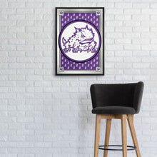 Load image into Gallery viewer, TCU Horned Frogs: Team Spirit, Mascot - Framed Mirrored Wall Sign - The Fan-Brand