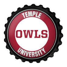 Load image into Gallery viewer, Temple Owls: Bottle Cap Wall Sign - The Fan-Brand