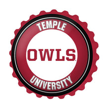 Load image into Gallery viewer, Temple Owls: Bottle Cap Wall Sign - The Fan-Brand