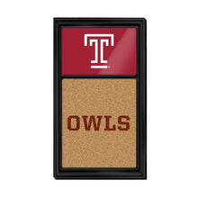 Load image into Gallery viewer, Temple Owls: Dual Logo - Cork Note Board - The Fan-Brand