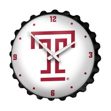 Load image into Gallery viewer, Temple Owls: Logo - Bottle Cap Wall Clock - The Fan-Brand