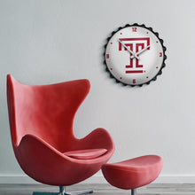 Load image into Gallery viewer, Temple Owls: Logo - Bottle Cap Wall Clock - The Fan-Brand