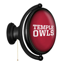 Load image into Gallery viewer, Temple Owls: Original Oval Rotating Lighted Wall Sign - The Fan-Brand