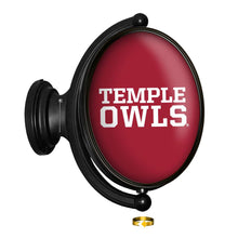 Load image into Gallery viewer, Temple Owls: Original Oval Rotating Lighted Wall Sign - The Fan-Brand