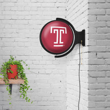 Load image into Gallery viewer, Temple Owls: Original Round Rotating Lighted Wall Sign - The Fan-Brand