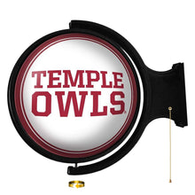 Load image into Gallery viewer, Temple Owls: Original Round Rotating Lighted Wall Sign - The Fan-Brand