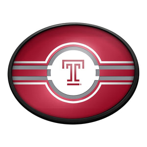 Temple Owls: Oval Slimline Lighted Wall Sign - The Fan-Brand