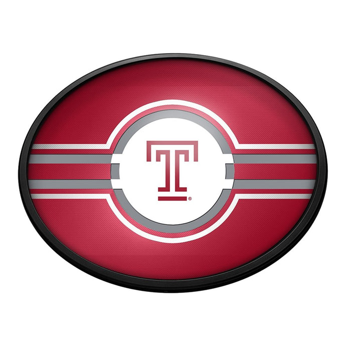 Temple Owls: Oval Slimline Lighted Wall Sign - The Fan-Brand