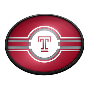 Temple Owls: Oval Slimline Lighted Wall Sign - The Fan-Brand