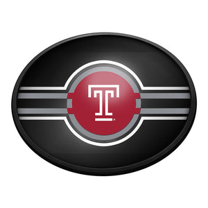 Temple Owls: Oval Slimline Lighted Wall Sign - The Fan-Brand