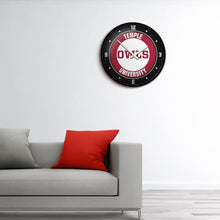 Load image into Gallery viewer, Temple Owls: Owls - Modern Disc Wall Clock - The Fan-Brand