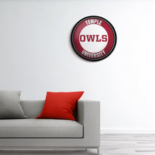 Load image into Gallery viewer, Temple Owls: Owls - Modern Disc Wall Sign - The Fan-Brand