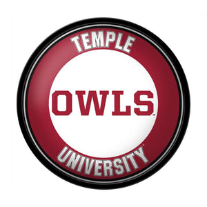 Temple Owls: Owls - Modern Disc Wall Sign - The Fan-Brand