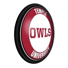 Load image into Gallery viewer, Temple Owls: Owls - Round Slimline Lighted Wall Sign - The Fan-Brand