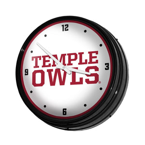 Temple Owls: Retro Lighted Wall Clock - The Fan-Brand