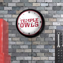 Load image into Gallery viewer, Temple Owls: Retro Lighted Wall Clock - The Fan-Brand